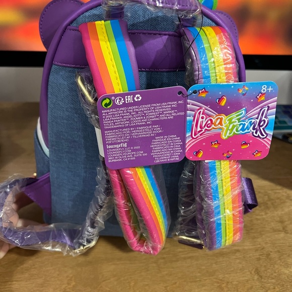Lisa Frank Loungefly Panda Painter Backpack purse NWT - Picture 5 of 11
